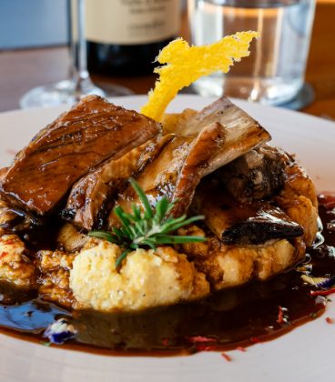 costine di maiale con polenta